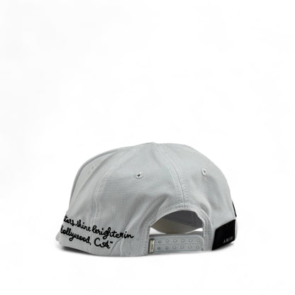 Amiri Hollywood California Signature Cap | White Luxury Trucker Hat