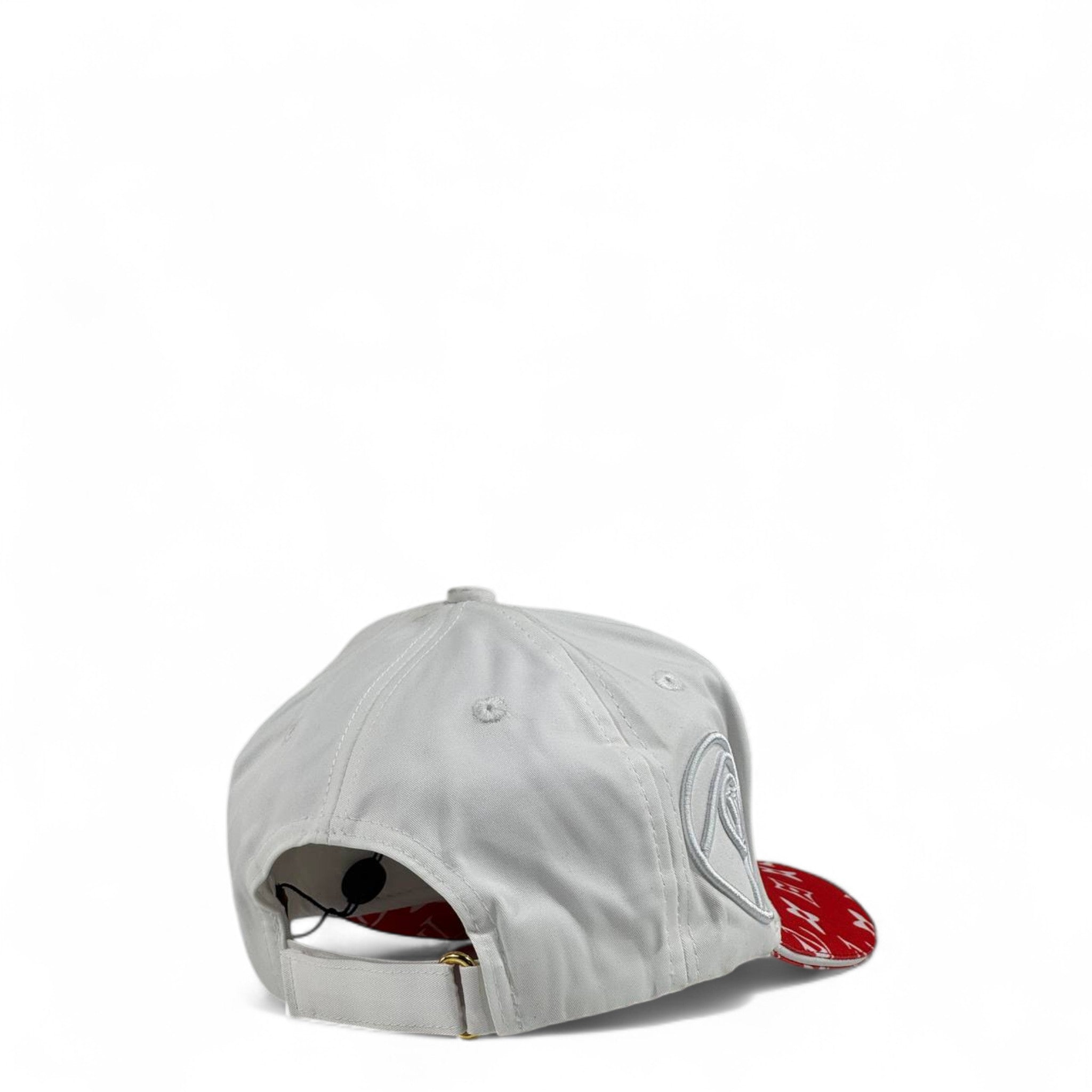 Louis Vuitton White & Red Monogram Cap | Luxury LV Designer Hat ❤️⚪✨