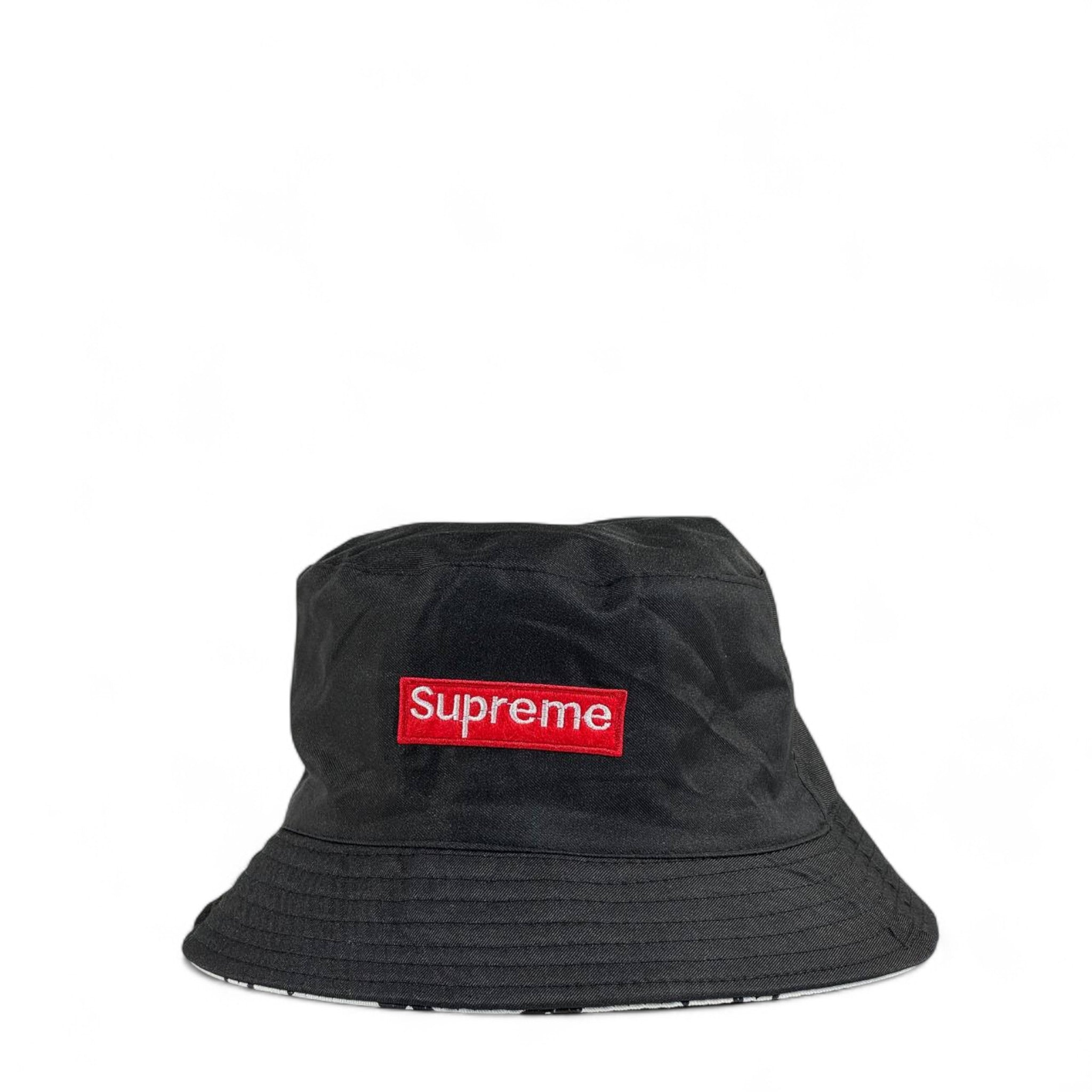 🧢 Supreme x Louis Vuitton Double-Face Reversible Bucket Hat | Black & Monogram Edition
