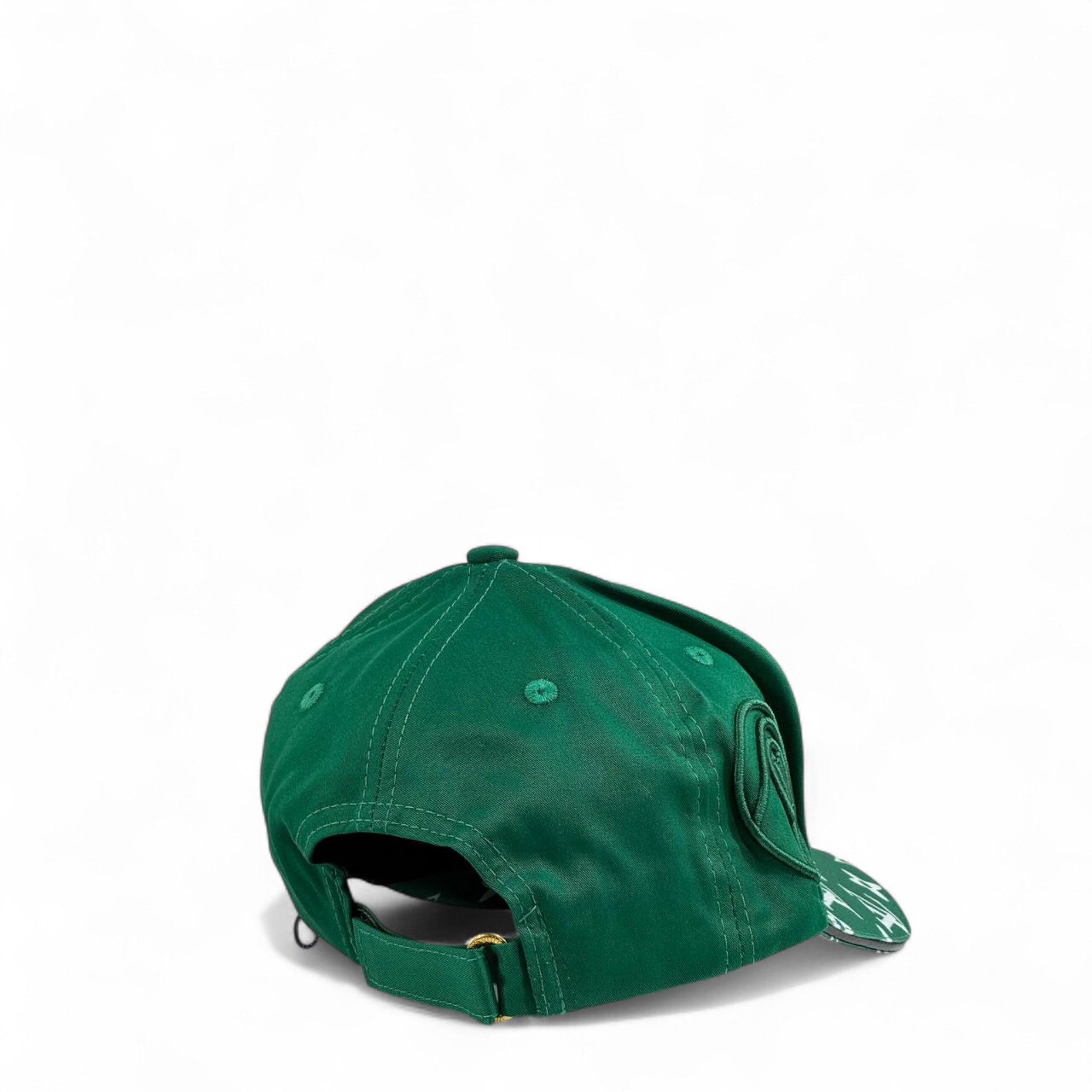 🟢 Louis Vuitton Monogram Logo Cap | Green & White
