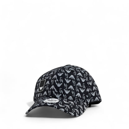 🖤 Emporio Armani All-Over Monogram Cap | Black & White