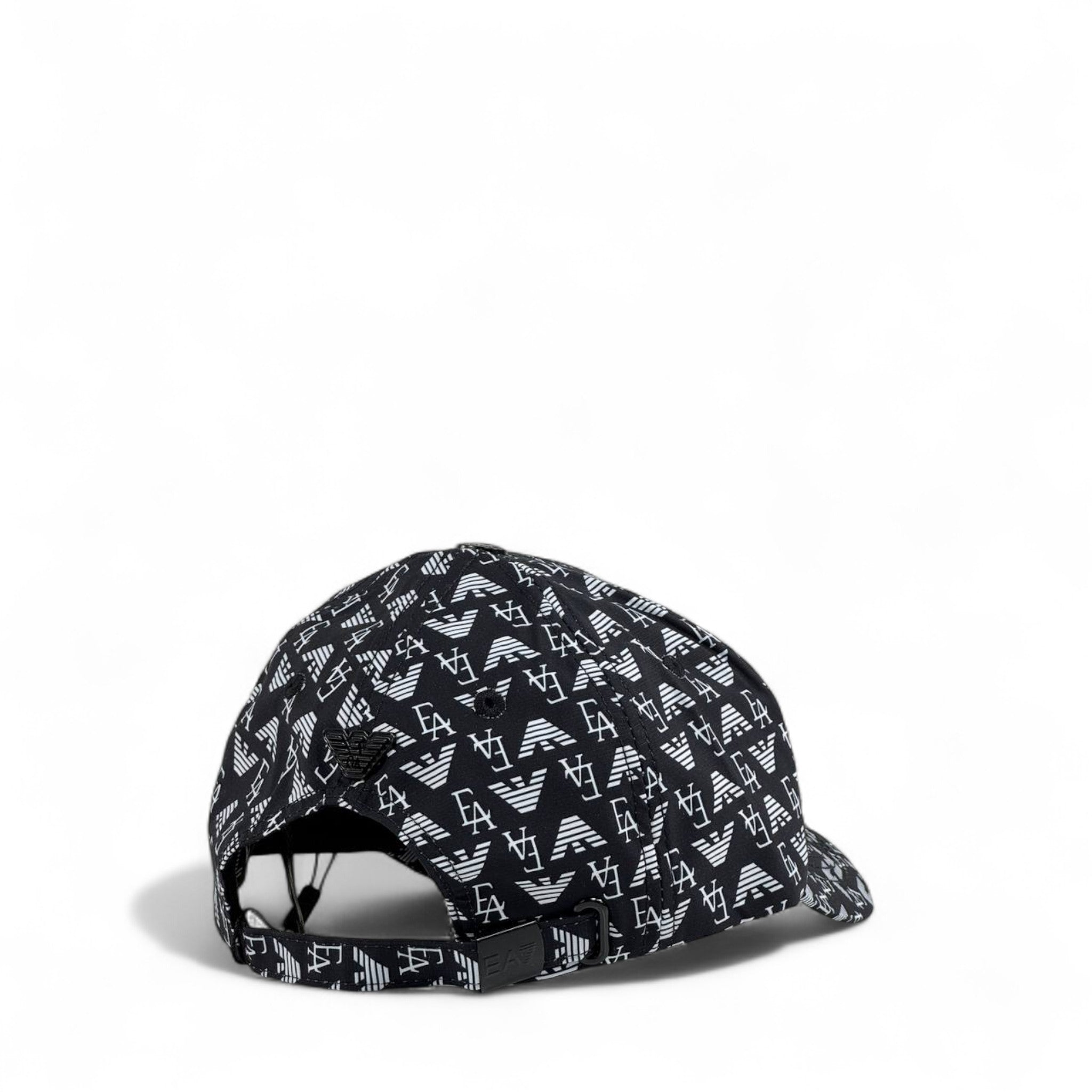 🖤 Emporio Armani All-Over Monogram Cap | Black & White
