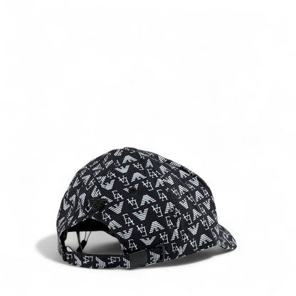 🖤 Emporio Armani All-Over Monogram Cap | Black & White