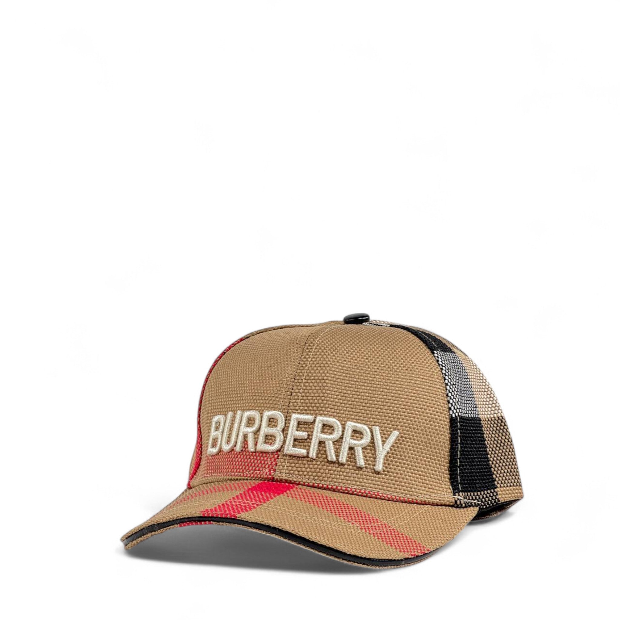 🟤 Burberry Vintage Check Logo Cap | Beige