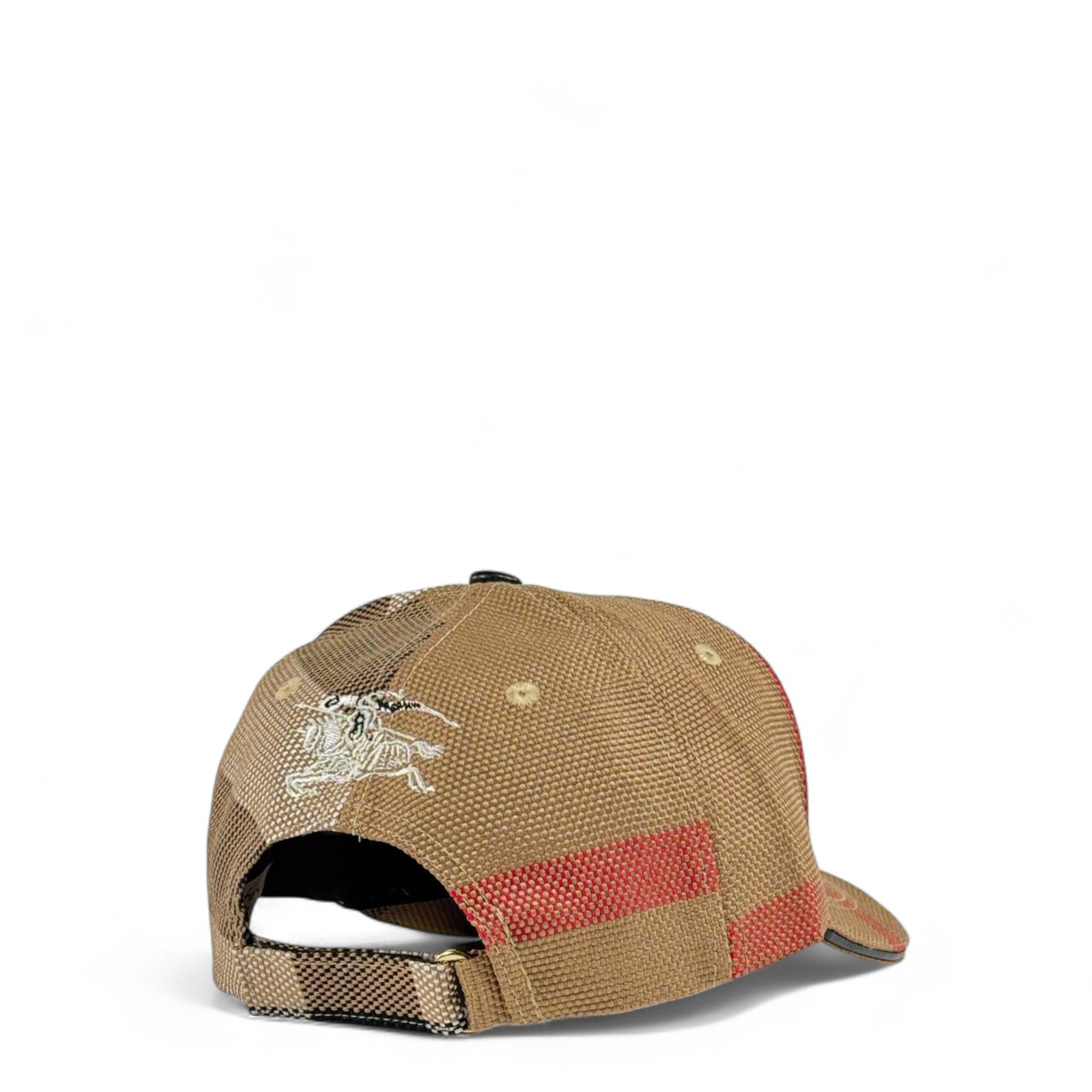 🟤 Burberry Vintage Check Logo Cap | Beige