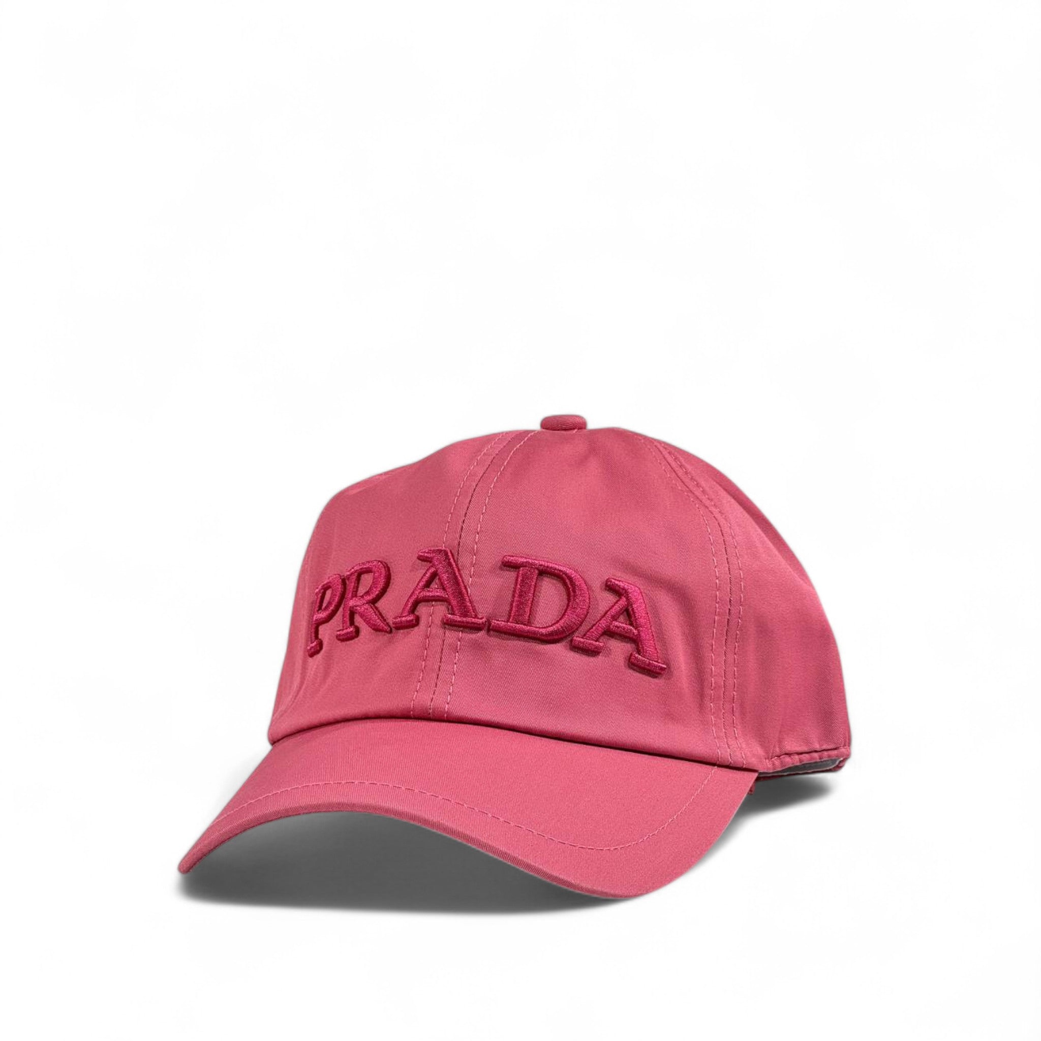 🎀 Prada Pink Embroidered Logo Cap | Luxury Designer Unisex