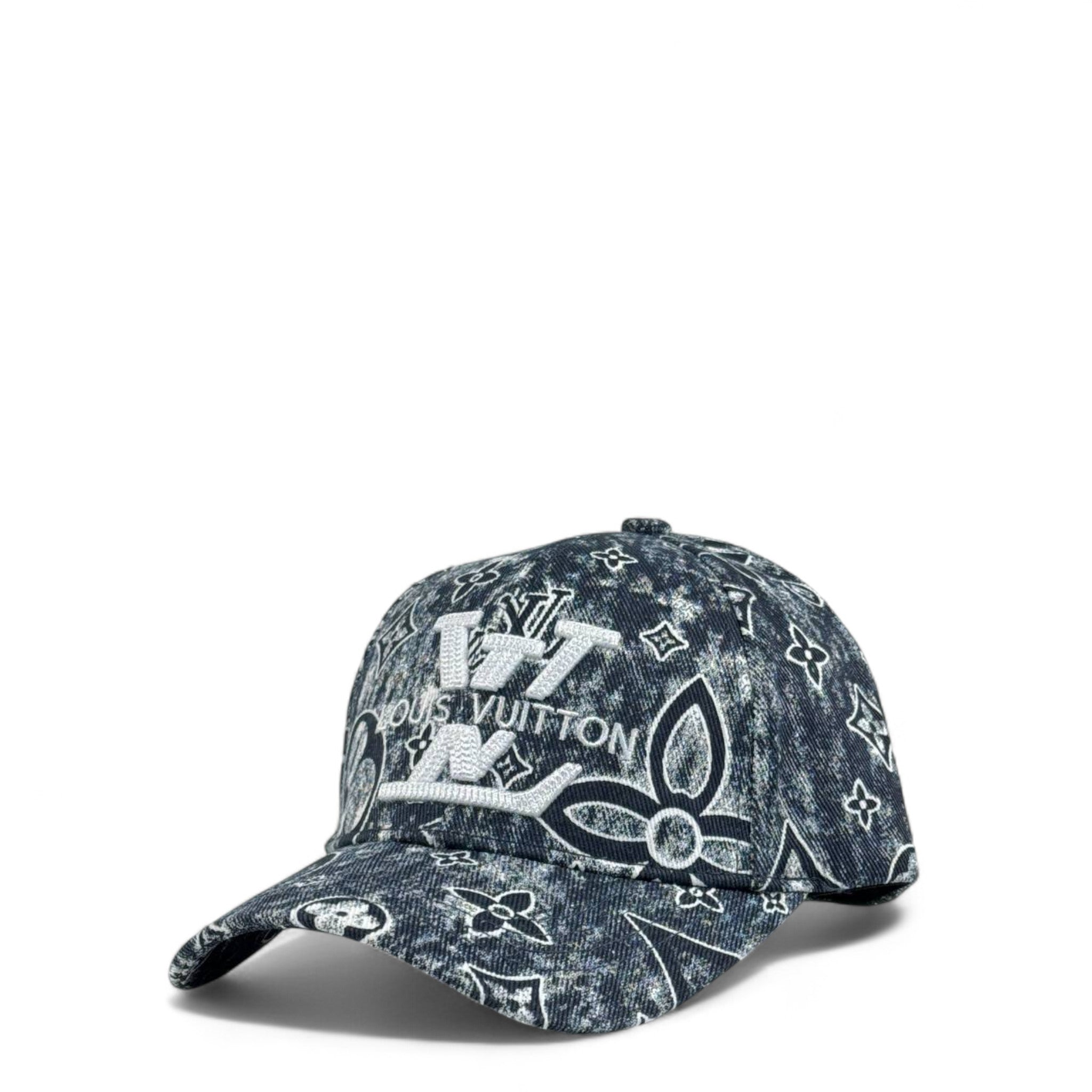🧢 Louis Vuitton Oversized Monogram Denim Cap | Luxury Designer Streetwear