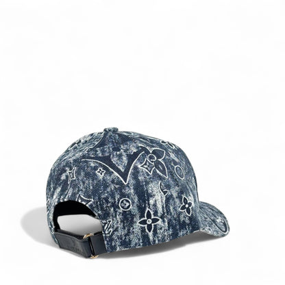 🧢 Louis Vuitton Oversized Monogram Denim Cap | Luxury Designer Streetwear