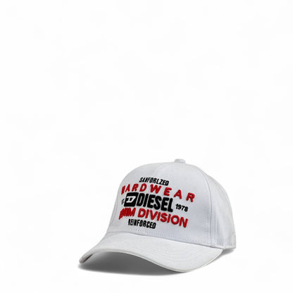 ⚪ Diesel White Cap with Hardwear Denim Division Embroidery | Streetwear Unisex Ha