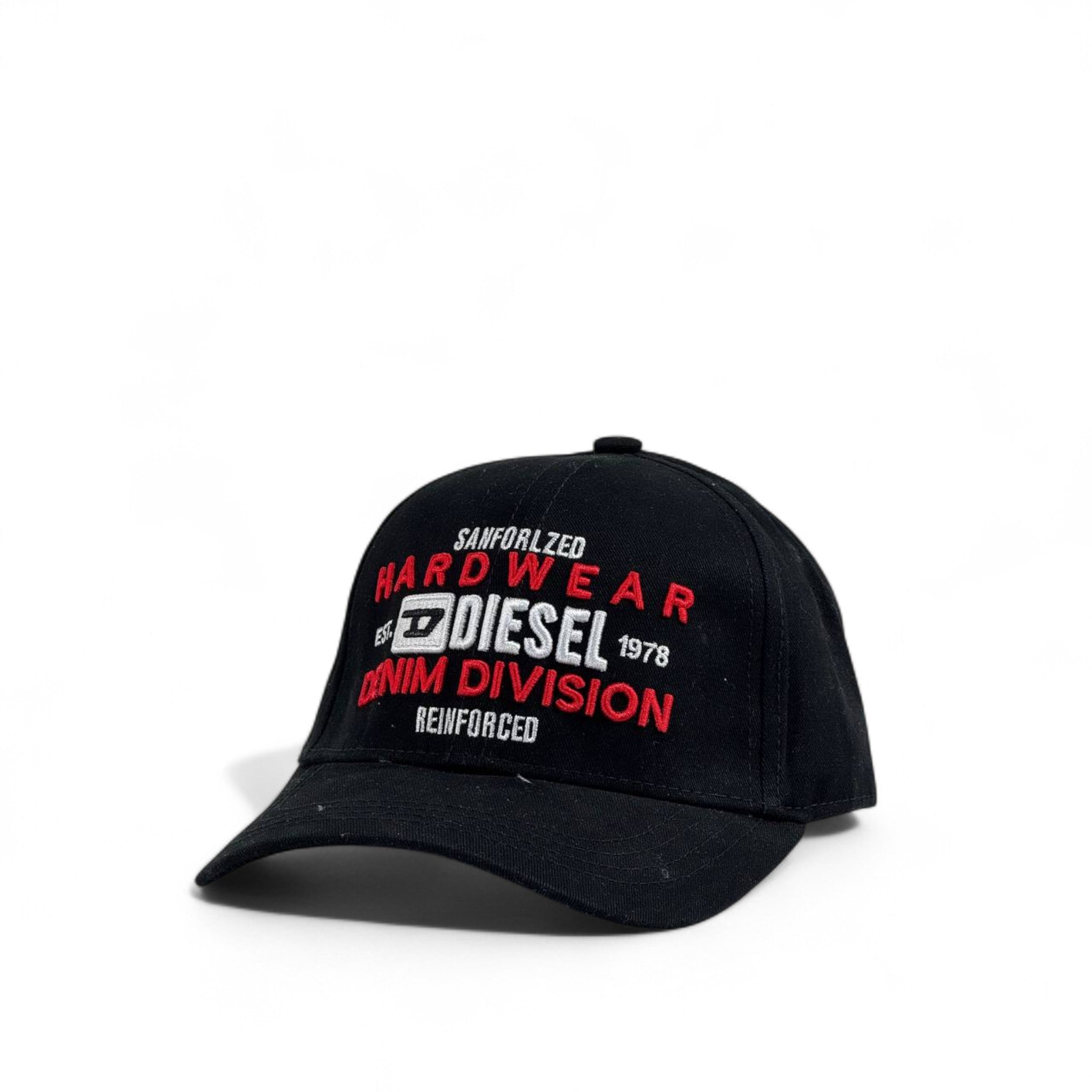 ⚫ Diesel Black Cap with Hardwear Denim Division Embroidery | street wear Unisex Hat
