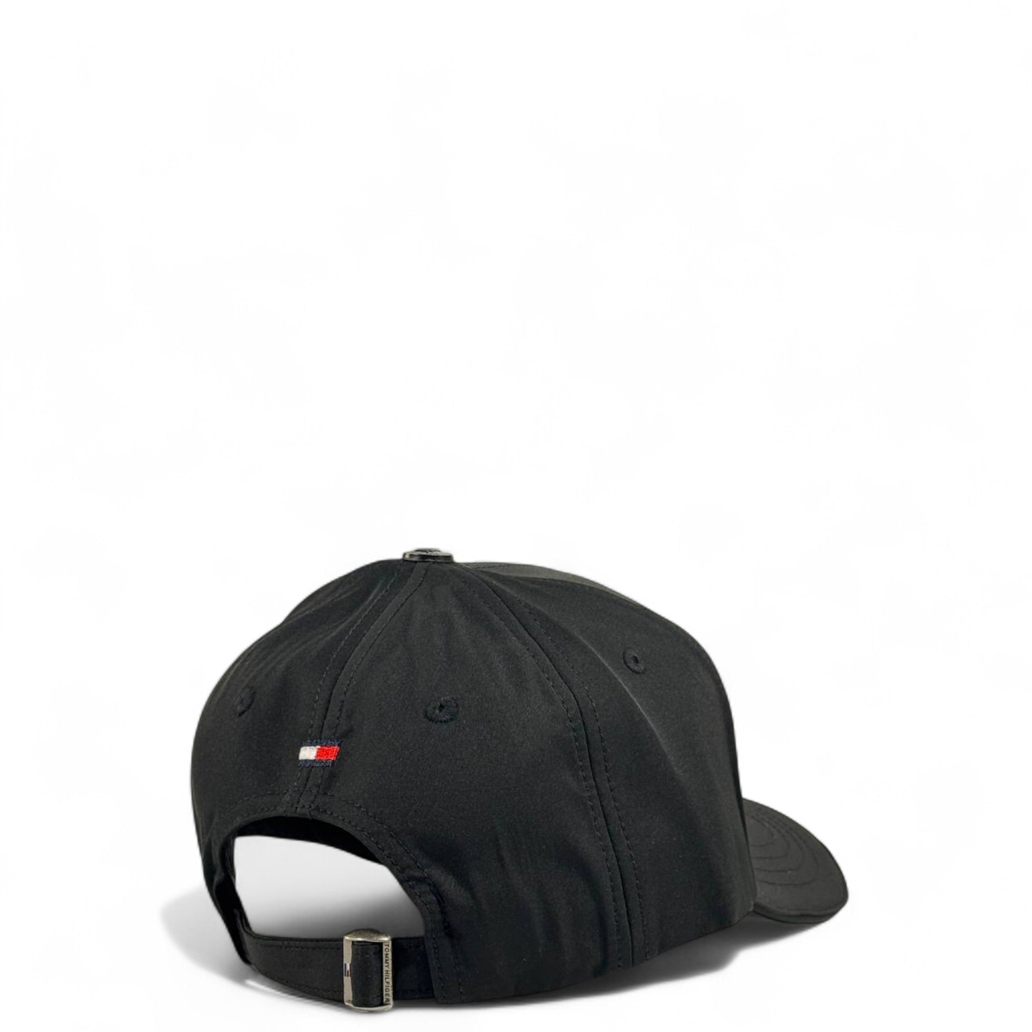 ⚫ Tommy Hilfiger Black Cap with Metal Logo Plate | Premium Unisex Hat
