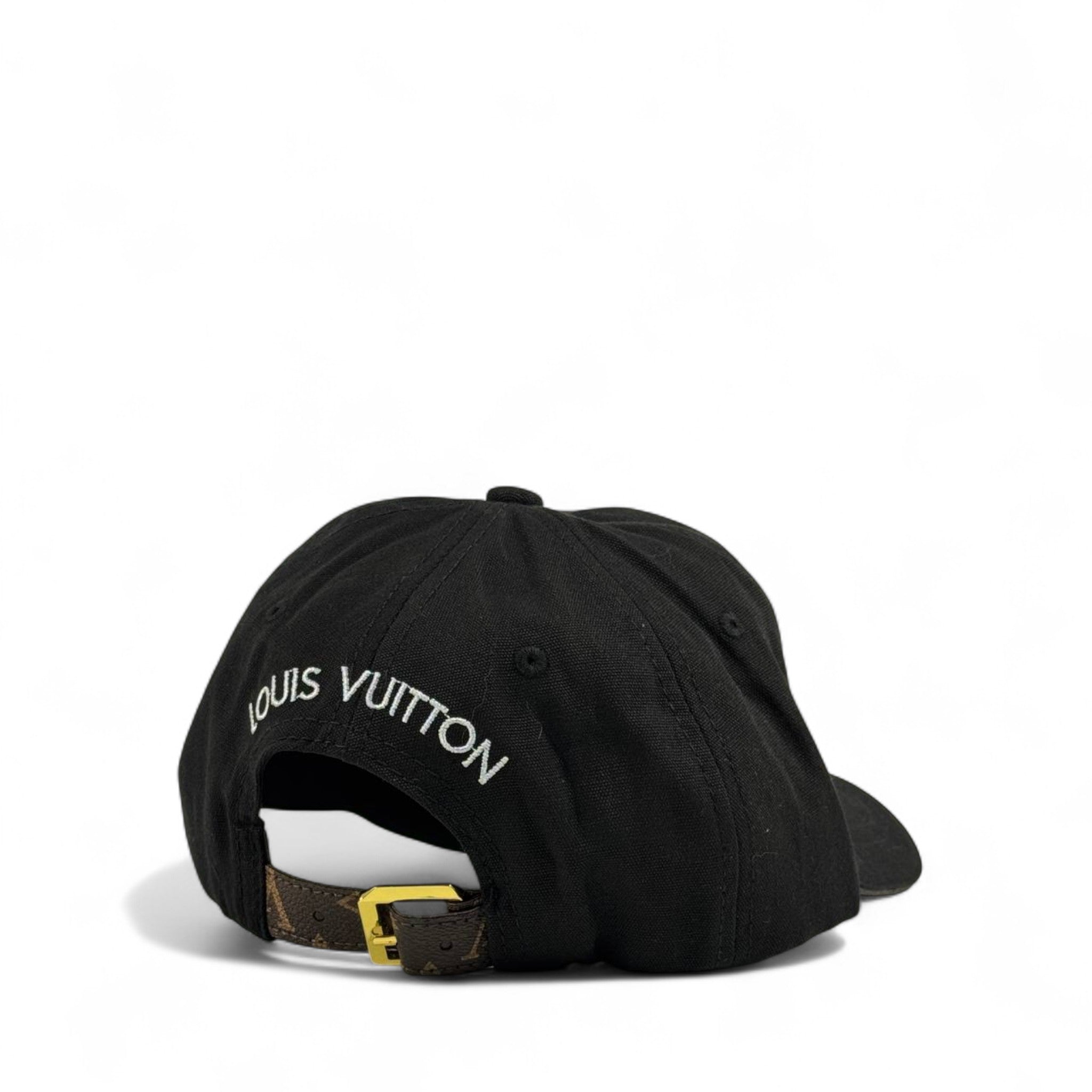 🧢 Louis Vuitton Monogram Eclipse Cap | LV Flower Logo Black Hat