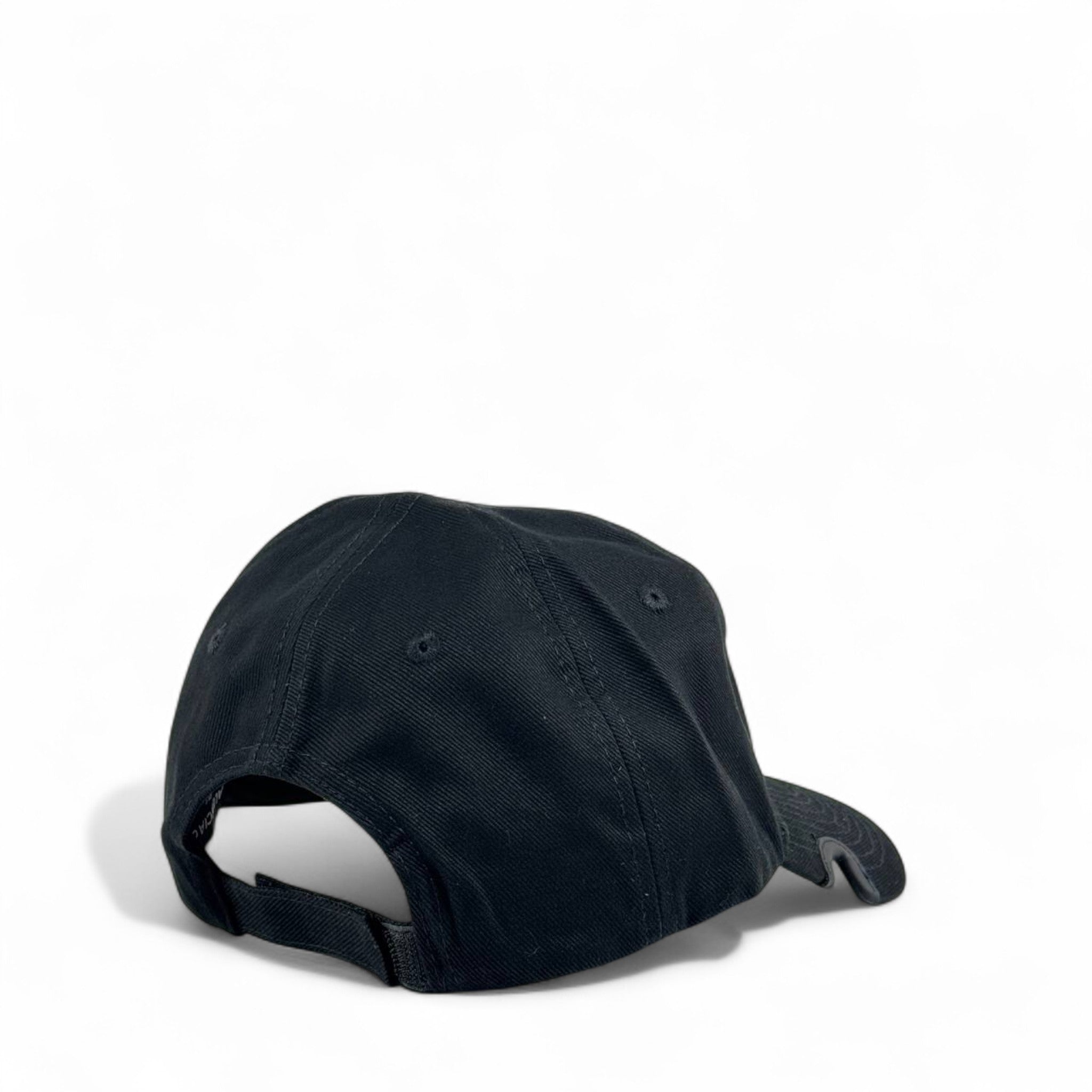 🧢 Balenciaga Red Logo Cap | Black Luxury Streetwear Baseball Hat