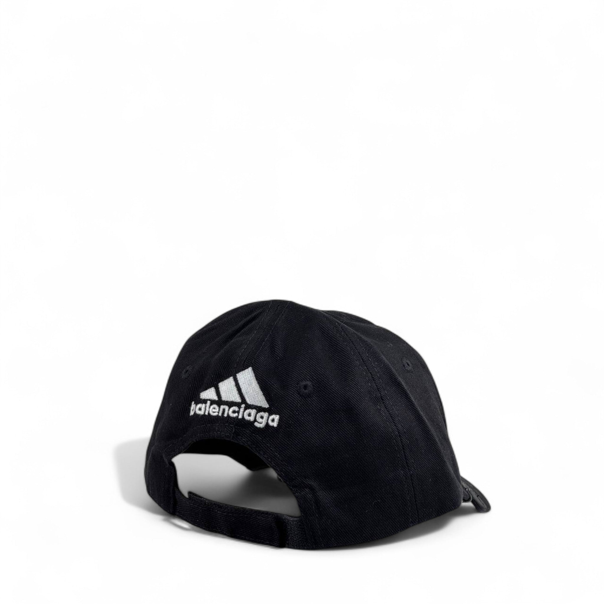 Balenciaga × Adidas Black Cap 🖤 | Luxury Designer Streetwear Baseball Hat 🧢