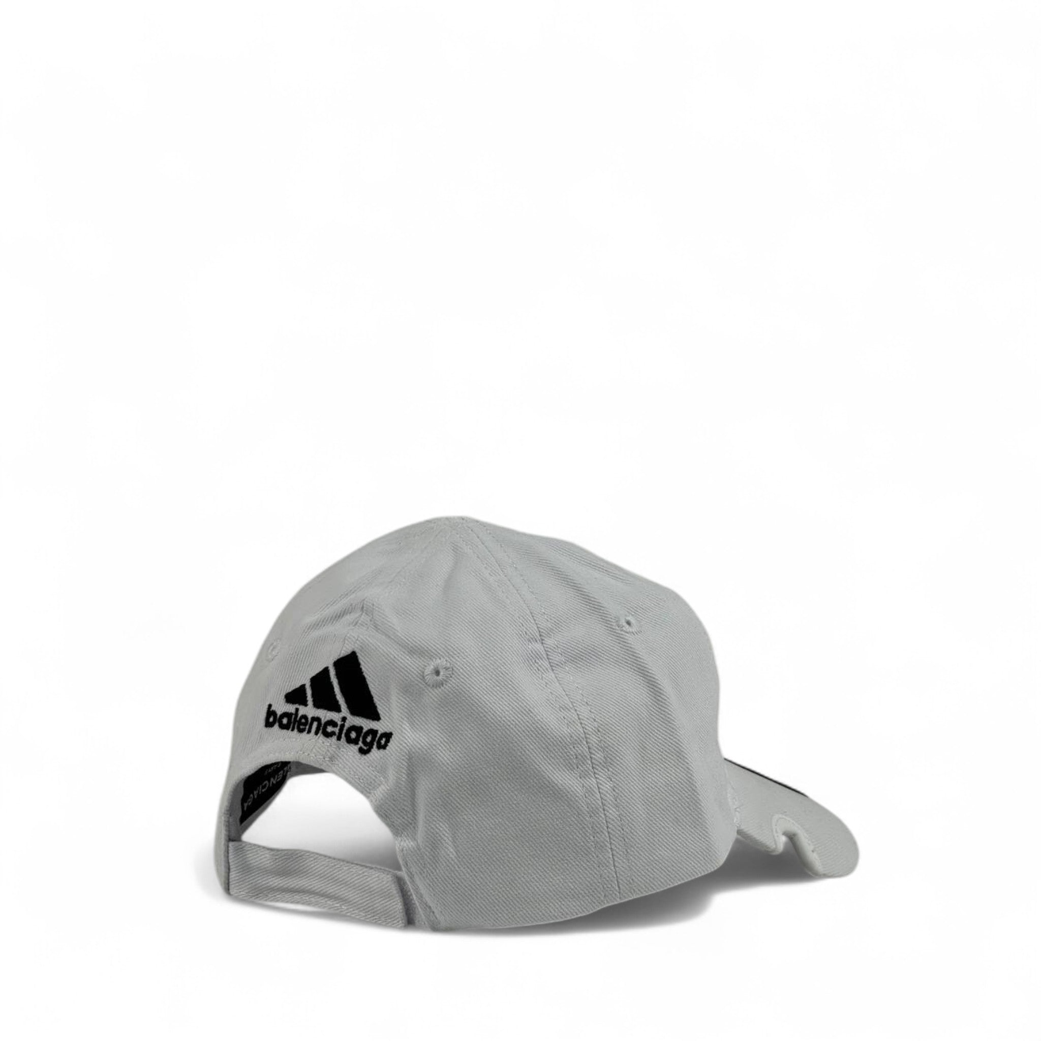 Balenciaga × Adidas White Cap 🤍 | Luxury Designer Streetwear Baseball Hat