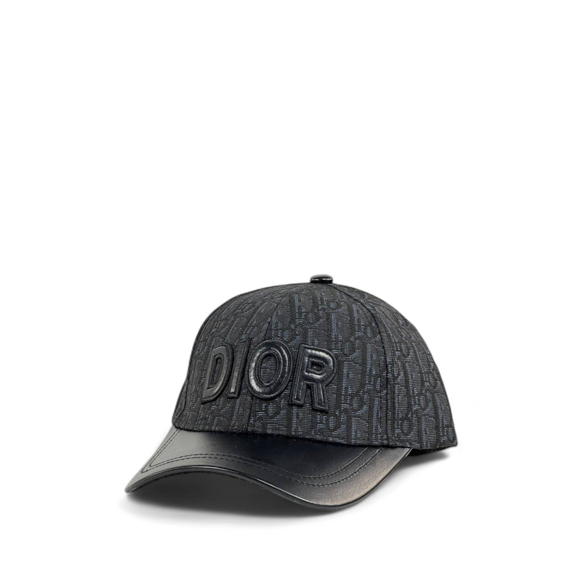 Dior Black Designer Cap 🖤 | Luxury Monogram Baseball Hat