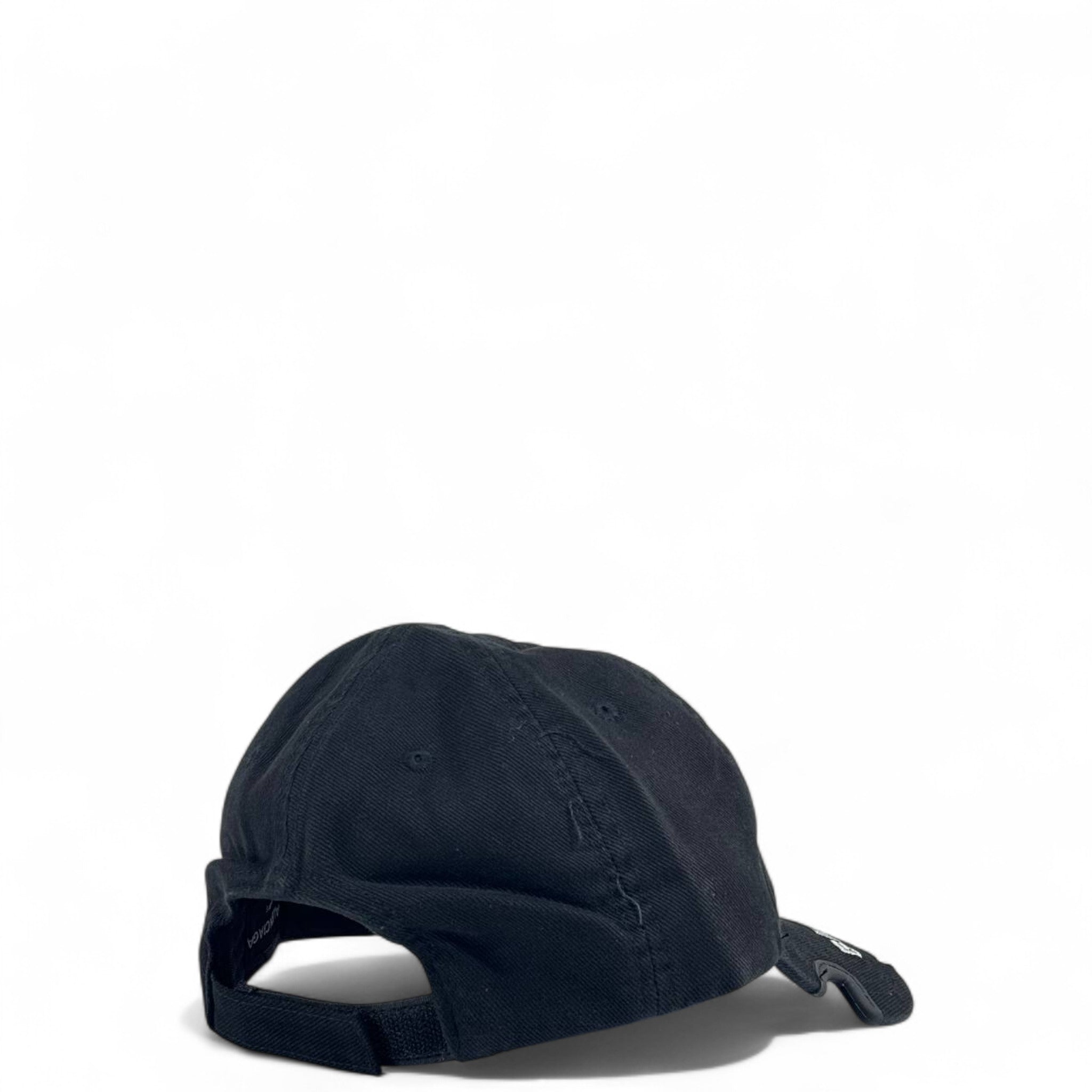 Balenciaga Black Distressed Baseball Cap with Metal Detail – Luxury Designer Unisex Hat 🖤⚡