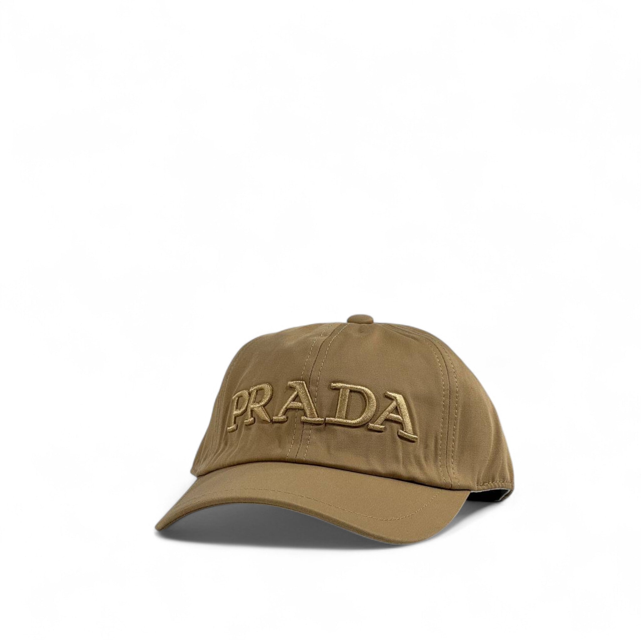 Prada Beige Embroidered Baseball Cap – Luxury Designer Unisex Hat 🤎✨