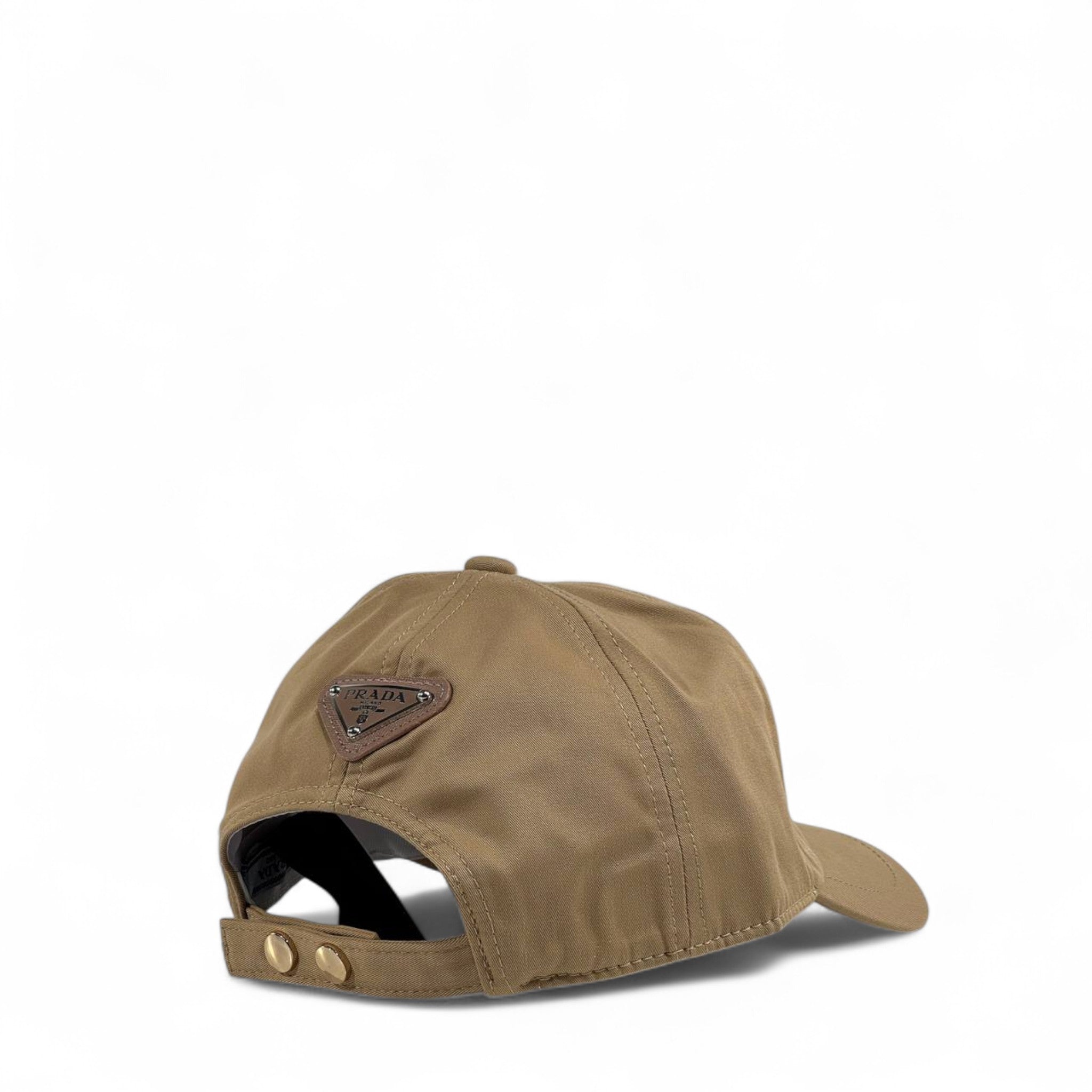 Prada Beige Embroidered Baseball Cap – Luxury Designer Unisex Hat 🤎✨