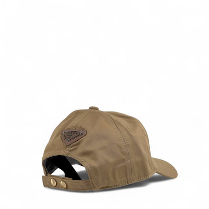 Prada Beige Embroidered Baseball Cap – Luxury Designer Unisex Hat 🤎✨