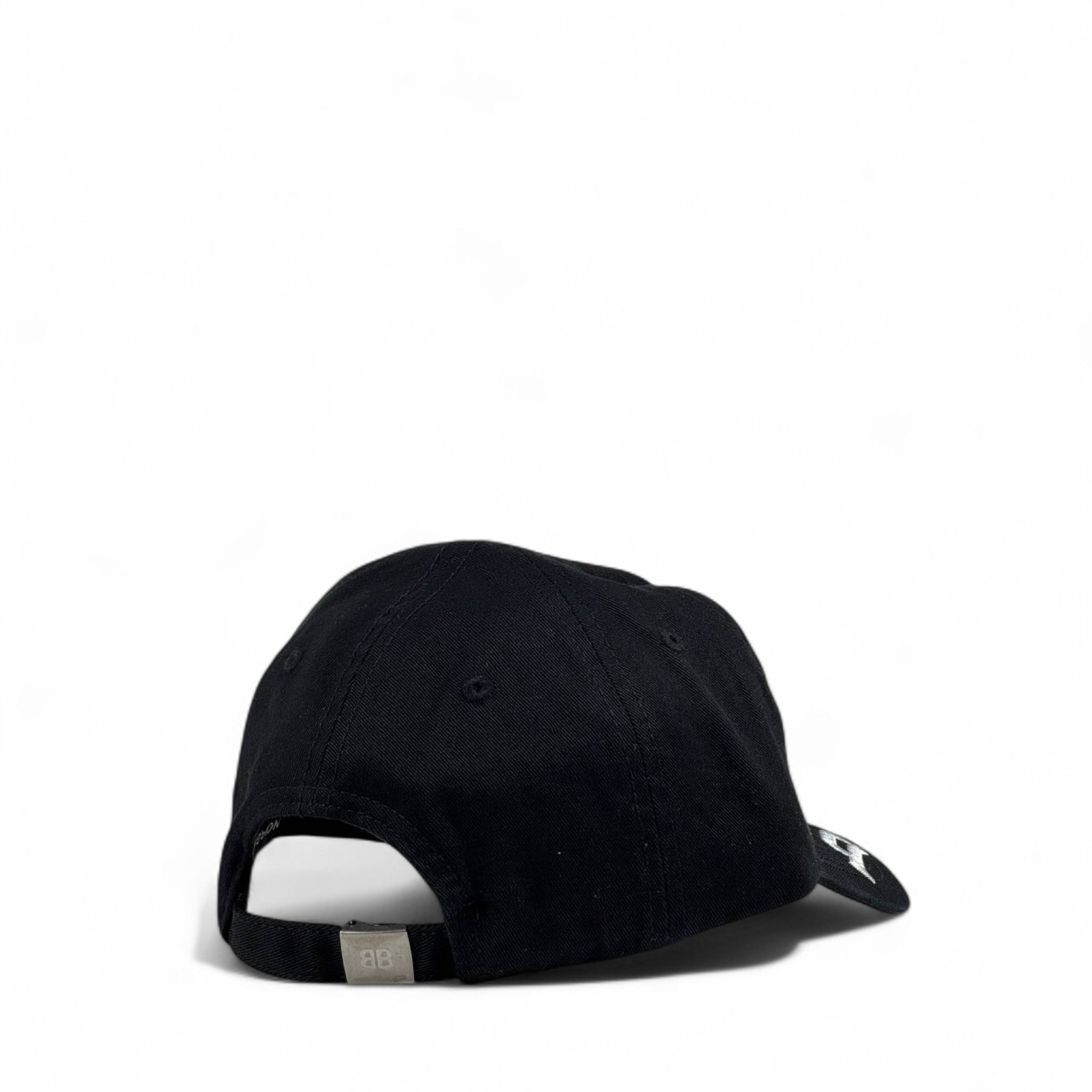 Balenciaga Oversized Logo Black Baseball Cap – Luxury Designer Unisex Hat 🖤🔥