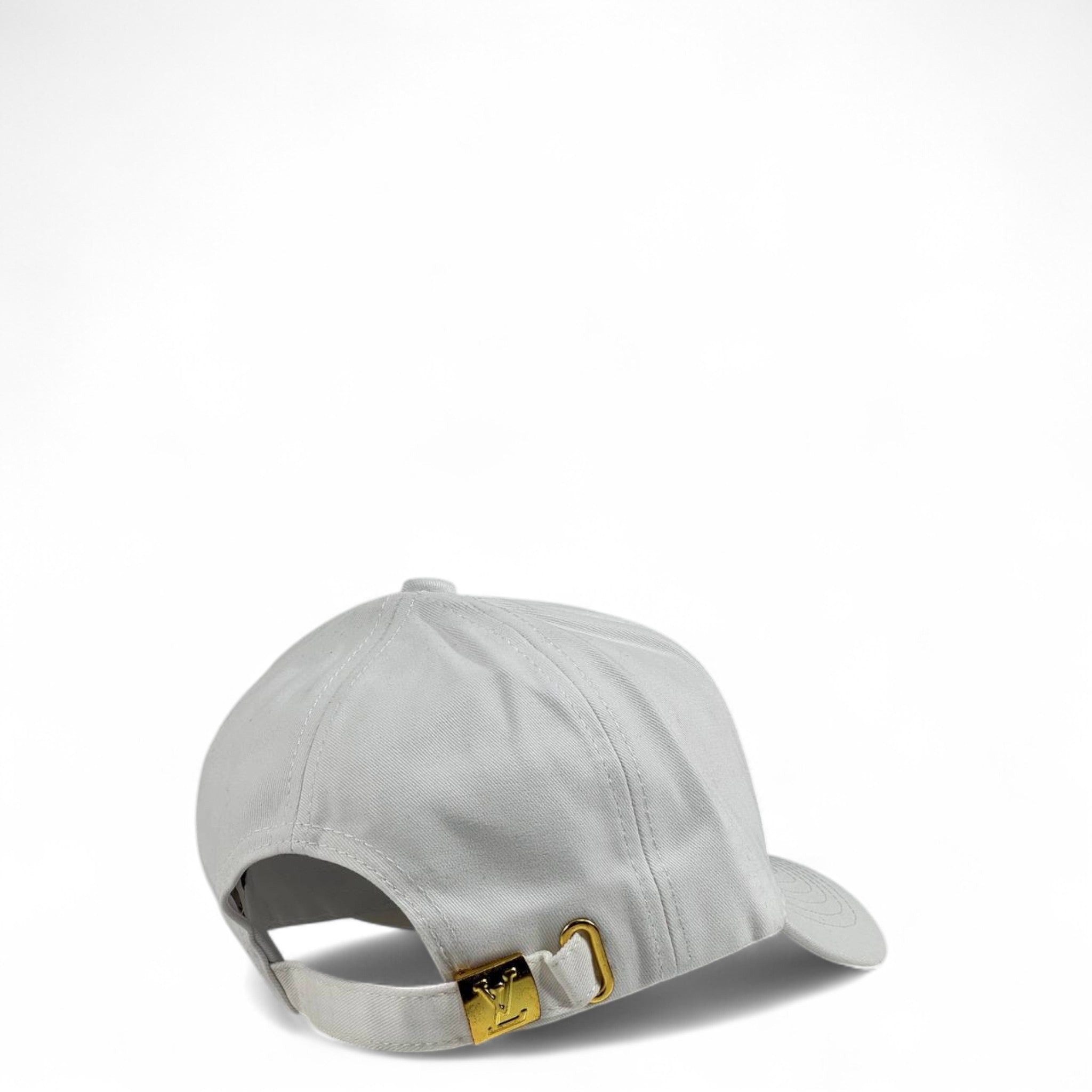 Louis Vuitton White LV Logo Baseball Cap – Luxury Designer Unisex Hat 🤍✨