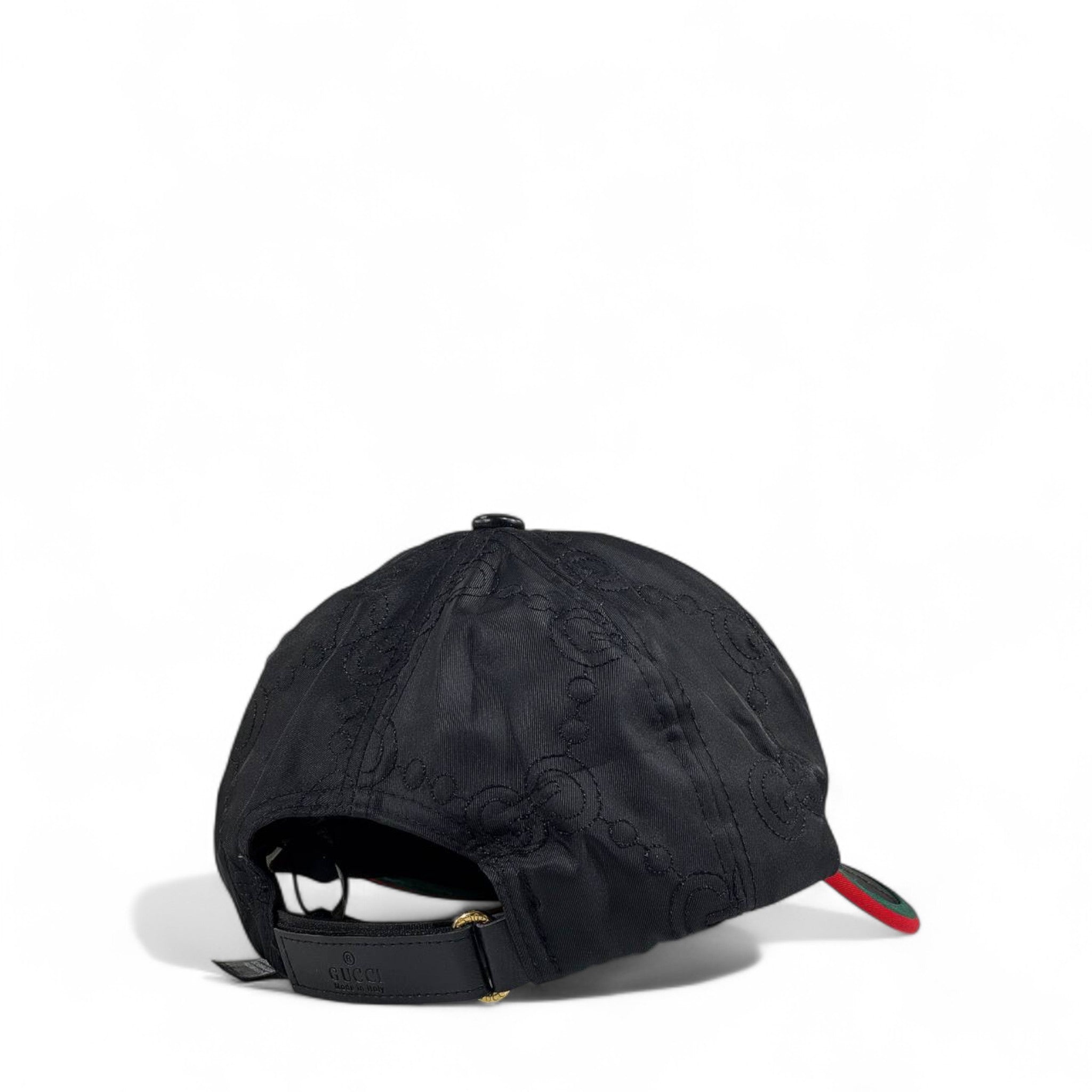 Gucci 1921 Black GG Logo Baseball Cap – Luxury Designer Unisex Hat 🖤✨