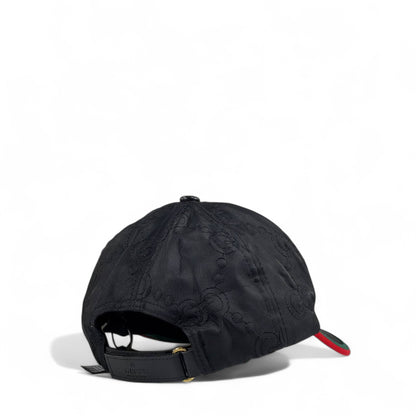 Gucci 1921 Black GG Logo Baseball Cap – Luxury Designer Unisex Hat 🖤✨