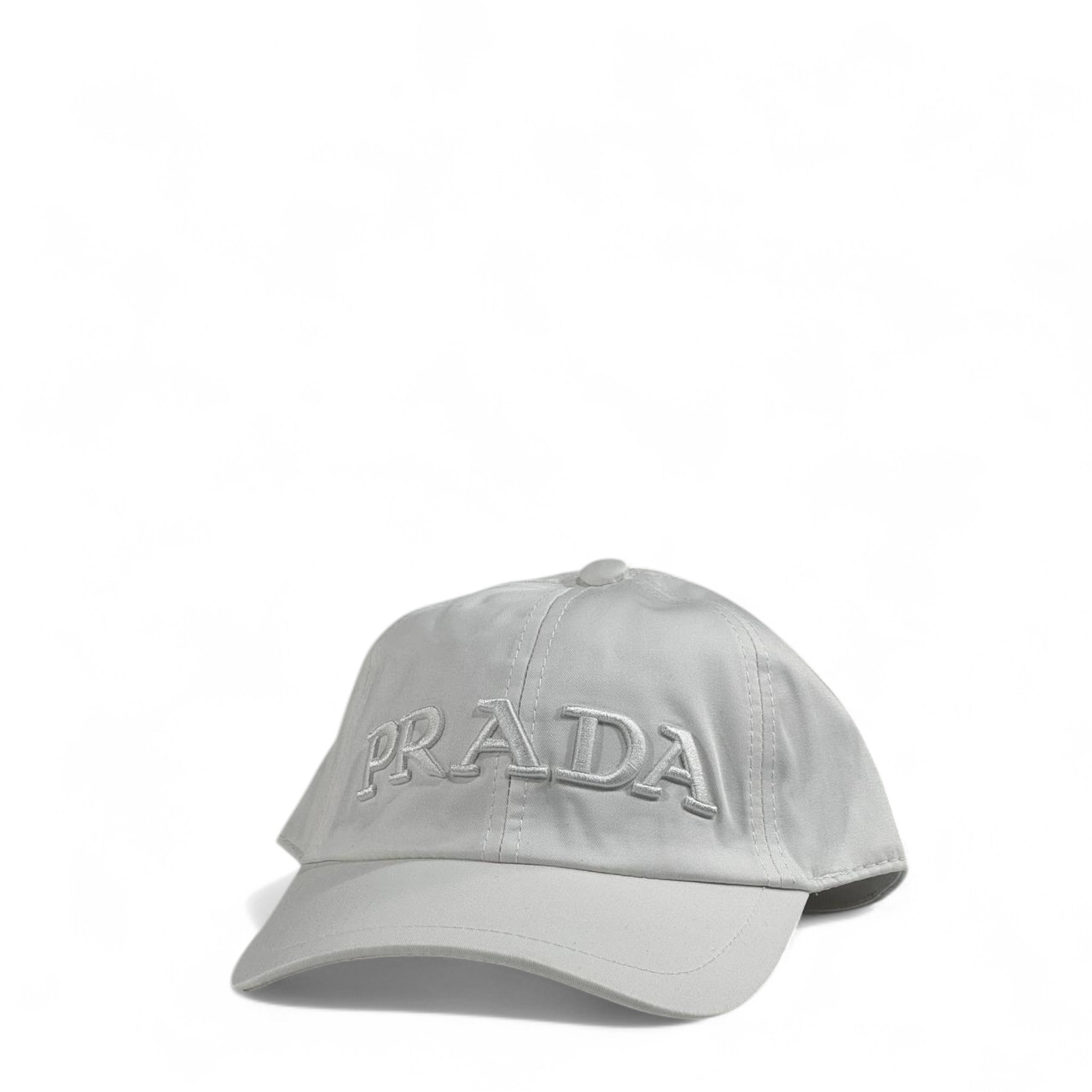 Prada White Embroidered Baseball Cap – Luxury Designer Unisex Hat 🤍✨