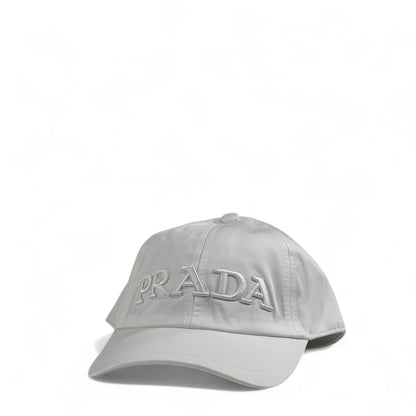 Prada White Embroidered Baseball Cap – Luxury Designer Unisex Hat 🤍✨