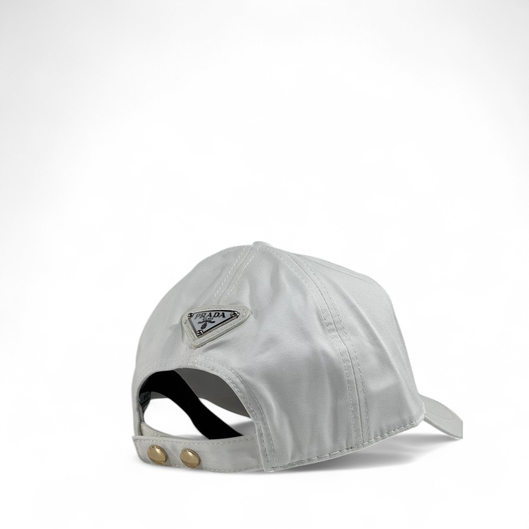 Prada White Embroidered Baseball Cap – Luxury Designer Unisex Hat 🤍✨