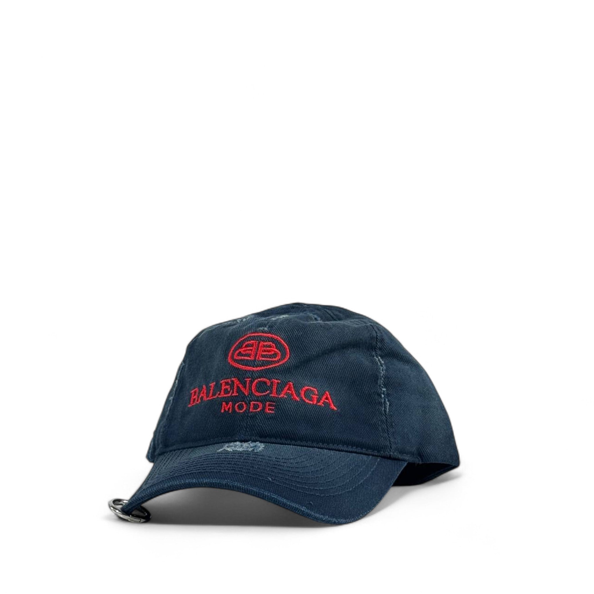 Balenciaga Navy Blue Mode Cap – Luxury Streetwear Baseball Hat 🔵🔥