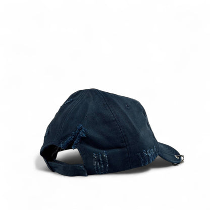 Balenciaga Navy Blue Mode Cap – Luxury Streetwear Baseball Hat 🔵🔥