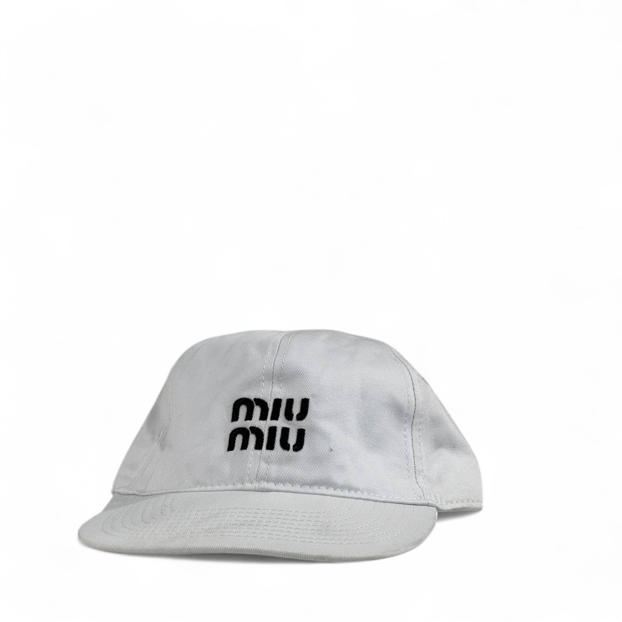 Miu Miu Logo Embroidered Cap 🤍 White Luxury Designer Hat