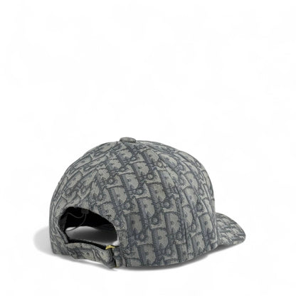 Dior Grey Oblique Cap 🧢 with Gold Embroidered Logo ✨