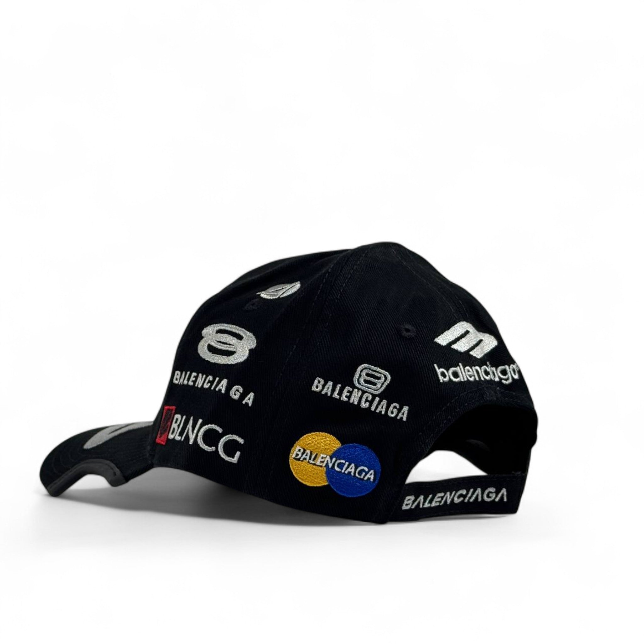 Balenciaga Racing Logo Cap 🧢 | Black Luxury Designer Streetwear Hat 🚀