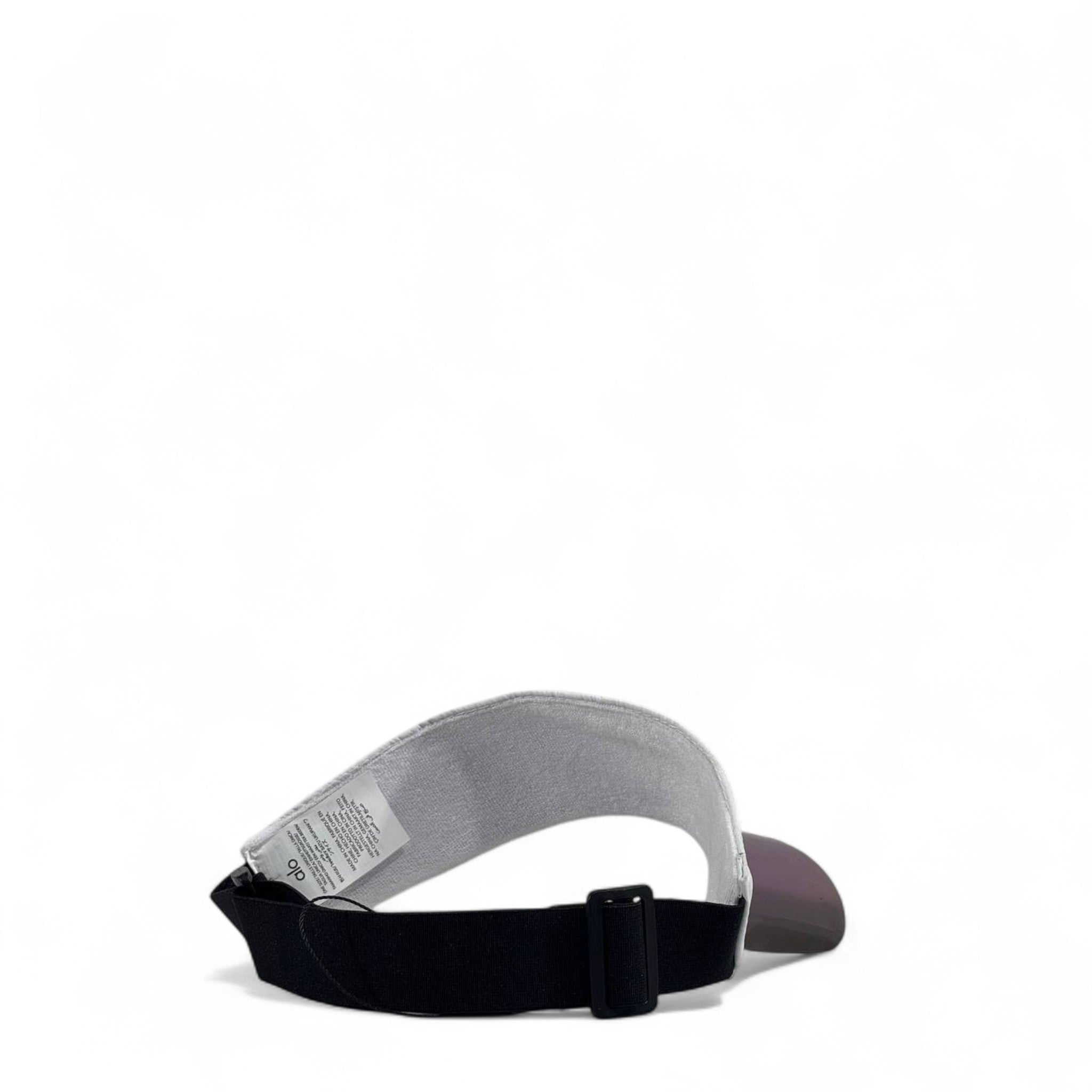 Alo Yoga White Cap with Iridescent Purple Visor 🧢💜 | Futuristic Unisex Streetwear