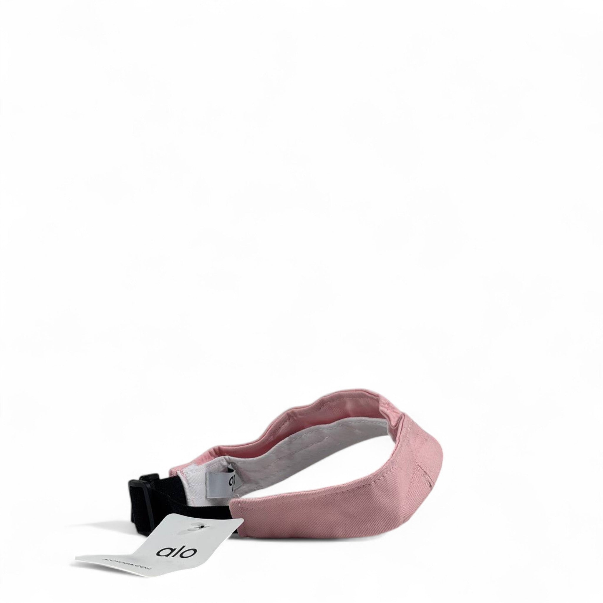 Alo Yoga Pink Cap with Metallic Silver Visor 🌸✨ | Futuristic Unisex Streetwear