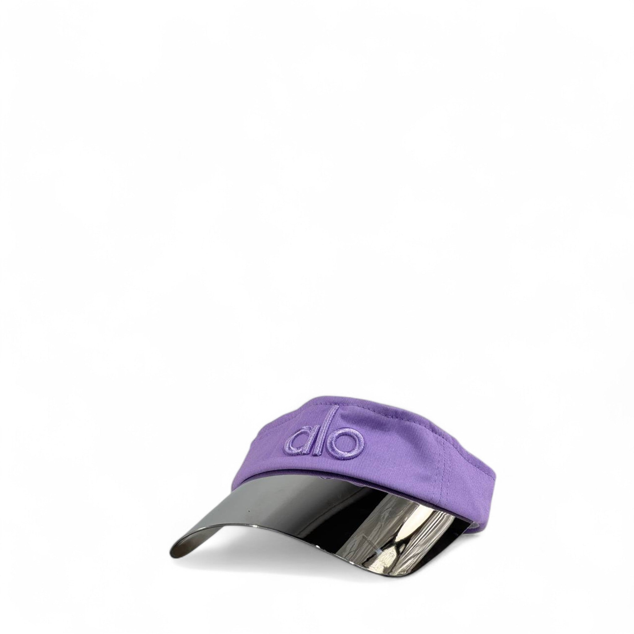 Alo Yoga Purple Cap with Metallic Silver Visor ⚡💜 | Futuristic Streetwear Unisex