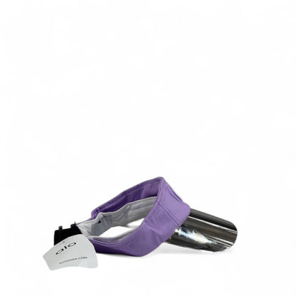 Alo Yoga Purple Cap with Metallic Silver Visor ⚡💜 | Futuristic Streetwear Unisex