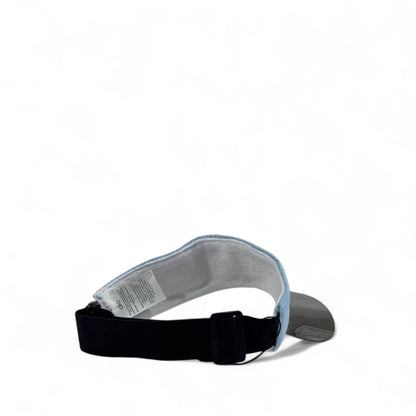 Alo Yoga Sky Blue Cap with Metallic Silver Visor ☁️✨ | Futuristic Unisex Streetwear