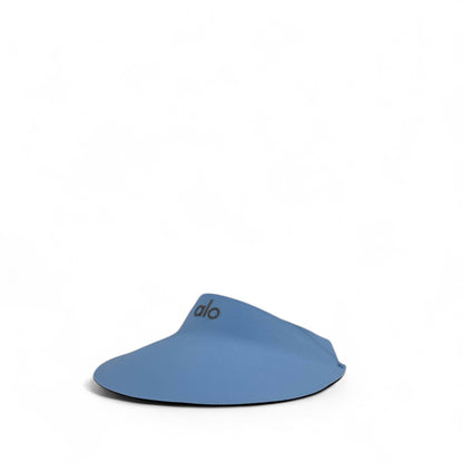 Alo Yoga Sky Blue Wide-Brim Futuristic Visor 💙 | Luxury Sun Shield
