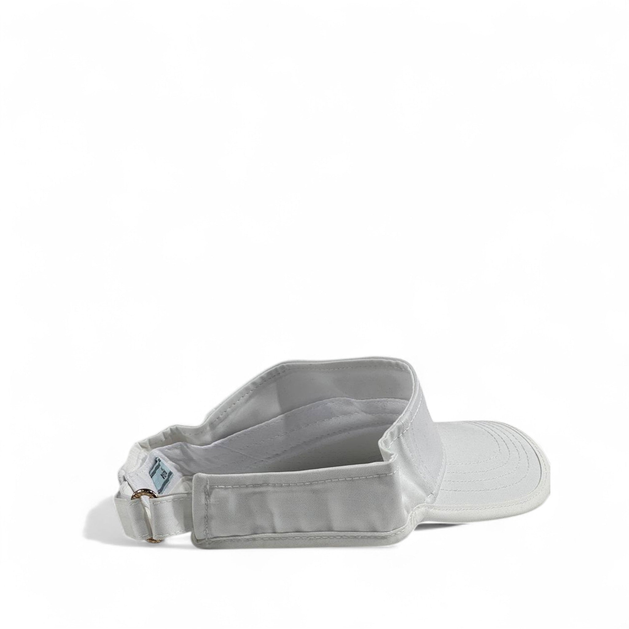Prada White Nylon Logo Visor ⚪ | Unisex Luxury Designer Sun Cap