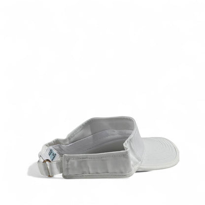 Prada White Nylon Logo Visor ⚪ | Unisex Luxury Designer Sun Cap