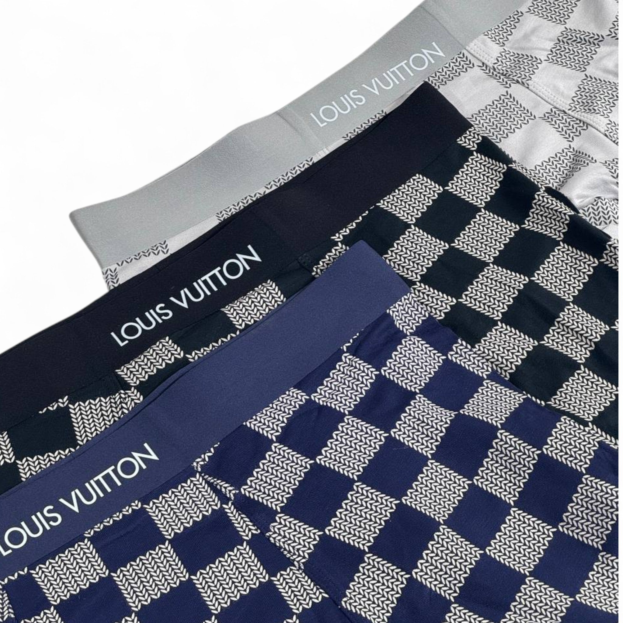 Louis Vuitton Damier Check Boxer Briefs (3-Pack) 🖤 | Luxury Designer Men’s Underwea