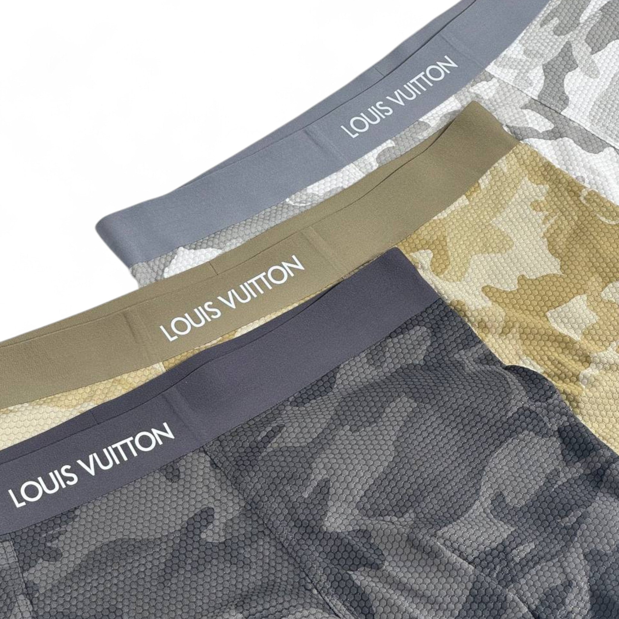 Louis Vuitton Camouflage Boxer Briefs (3-Pack) 🪖 | Designer Men’s Underwear Set