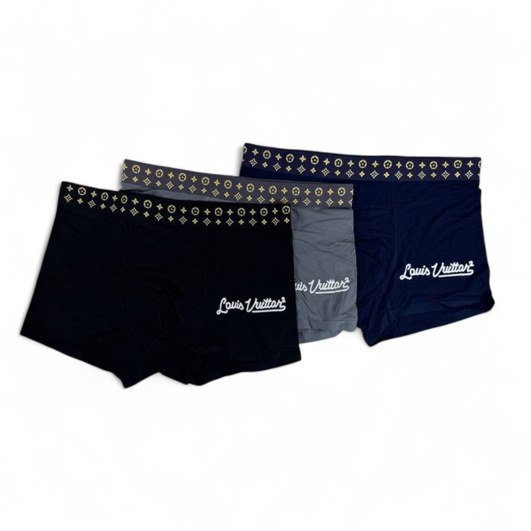Louis Vuitton Boxer Briefs (3-Pack) 🖤 | Monogram Waistband Luxury Men’s Underwear