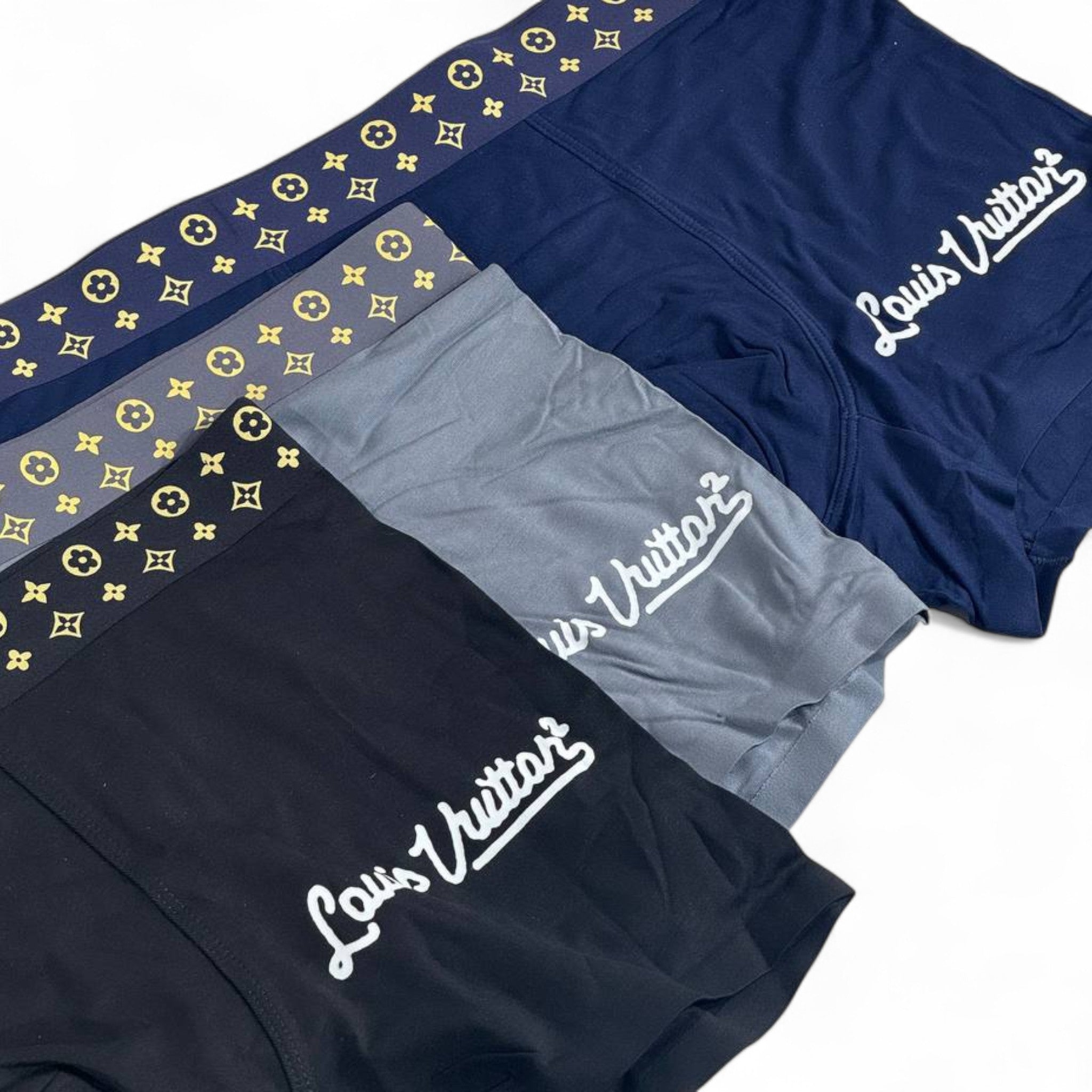 Louis Vuitton Boxer Briefs (3-Pack) 🖤 | Monogram Waistband Luxury Men’s Underwear