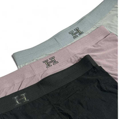 🧡 Hermès Men’s Luxury Boxer Set (3 Pieces) | Premium Comfort & Designer Style