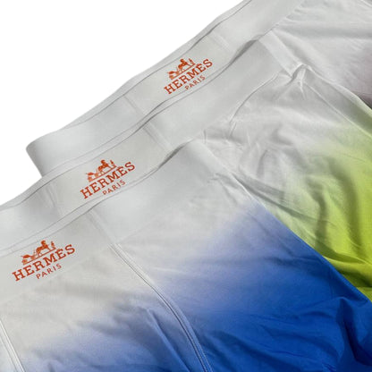 🧡 Hermès Paris Men’s Luxury Gradient Boxer Set (3 Pieces) | Designer Elegance & Comfort